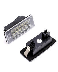 Luz LED para matrícula de coche, lámpara de 2 piezas para VW Golf Mk6 Mk7 Plus Jetta MK6 Passat B6 B7 Polo Touareg Mk2 Tiguan To