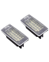 Luz LED para matrícula de coche, lámpara de 2 piezas para VW Golf Mk6 Mk7 Plus Jetta MK6 Passat B6 B7 Polo Touareg Mk2 Tiguan To