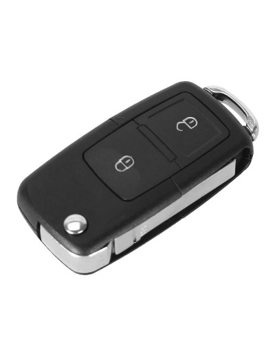 KEYYOU-funda plegable para llave de coche, carcasa para mando a distancia, 3 botones, Fob, para VW Passat, Polo, Golf, Touran, B