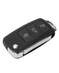 KEYYOU-funda plegable para llave de coche, carcasa para mando a distancia, 3 botones, Fob, para VW Passat, Polo, Golf, Touran, B