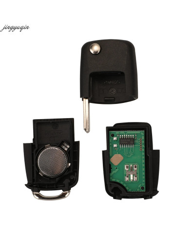 Jingyuqin-mando a distancia para coche, llave de 434MHZ con Chip ID48, para VW MK4, Seat Altea, Alhambra, Ibiza, 1J0959753CT/DJ/