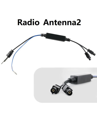 Hizpo-Adaptador de antena de Radio RF FAKRA de un solo cabezal o doble, Cable convertidor con amplificador para Audi, VW, Benz, 