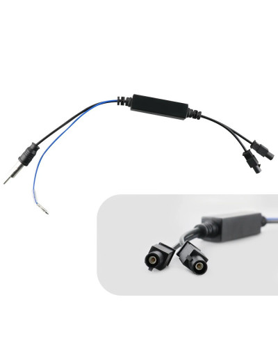 Hizpo-Adaptador de antena de Radio RF FAKRA de un solo cabezal o doble, Cable convertidor con amplificador para Audi, VW, Benz, 