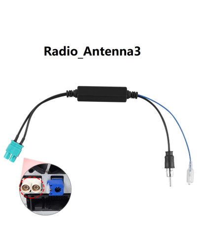 Hizpo-Adaptador de antena de Radio RF FAKRA de un solo cabezal o doble, Cable convertidor con amplificador para Audi, VW, Benz, 