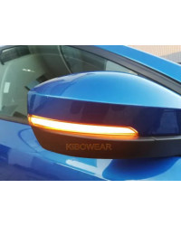 Intermitente dinámico de 2 piezas para coche, luz LED de señal de giro para Skoda Octavia 3 Mk3 III A7 5E, VW t-roc Troc t-cross