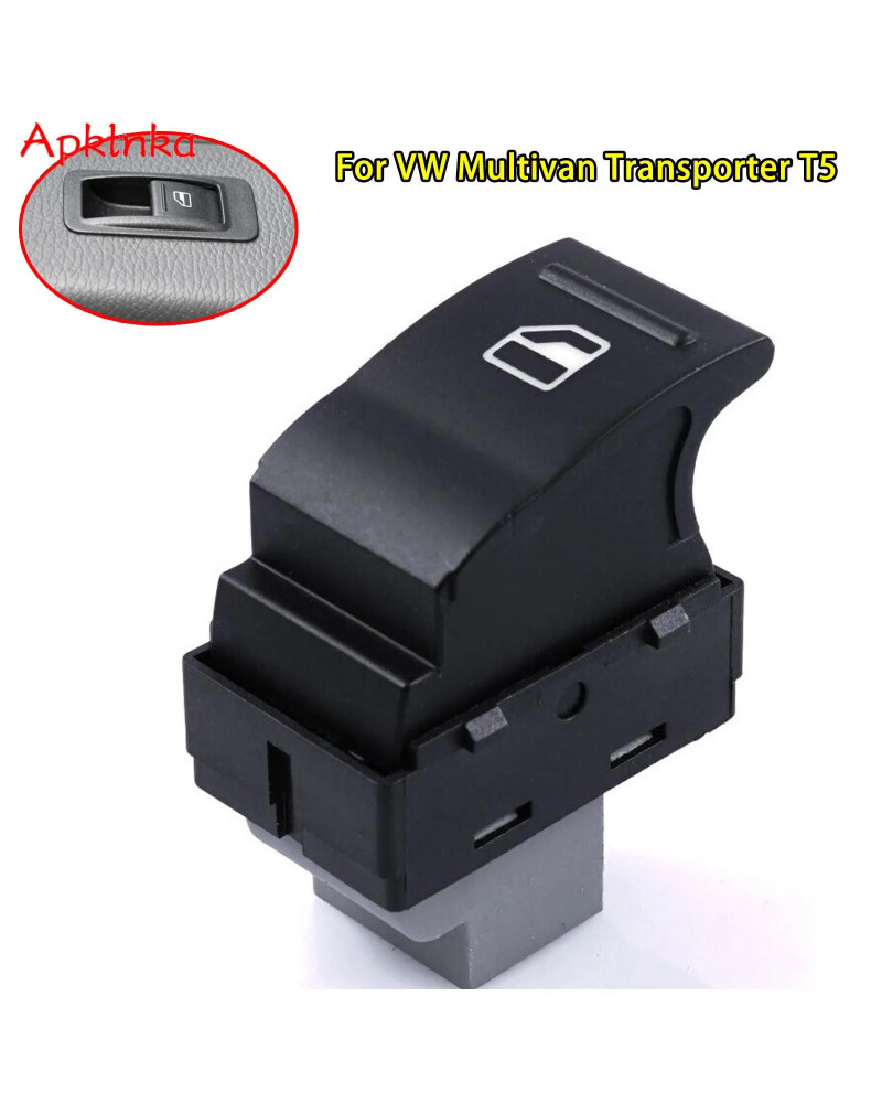 7E0959855 interruptor de ventanilla eléctrica, botón del lado del pasajero para VW Transporter T5 T6 Caravelle Multivan, accesor