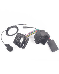 Conector de arnés de Radio con micrófono, manos libres, Bluetooth 5,0, adaptador auxiliar, para VW RCD510, RCD210, Golf, Passat,