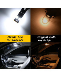 ZITWO-Kit de bombilla LED para Interior de coche, lámpara de pie de techo para maletero, 14 piezas, para VW Volkswagen Golf MK6 