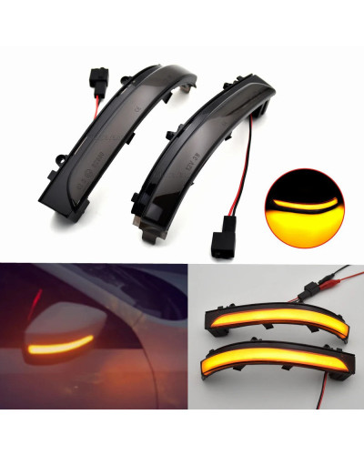 ¡Retrovisor de flecha intermitente LED dinámico de 2 piezas para Volkswagen GOL G6 G7 G8 FOX UP POLO Golf 4,5 Vento Voyage Save