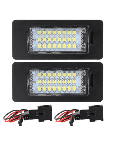 Luces de matrícula de coche de 12V, lámparas LED traseras 8T0943021, accesorios automotrices sin errores para Audi A4 B8 A5 S4 Q