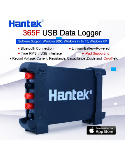 Hantek 365F PC USB bluetooth wireless Digital Data Logger Recorder vir