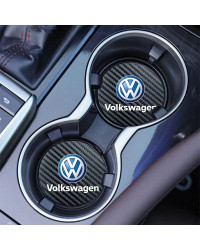 Posavasos antideslizante y antiruido para coche, Interior de coche para Volkswagen Scirocco Polo T5 Passat b6 Golf mk5 Tiguan Je