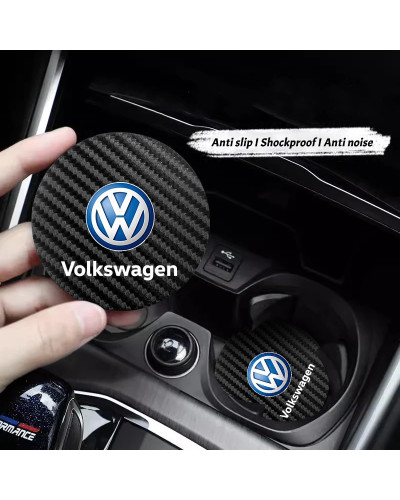 Posavasos antideslizante y antiruido para coche, Interior de coche para Volkswagen Scirocco Polo T5 Passat b6 Golf mk5 Tiguan Je