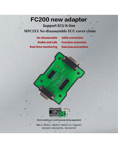 CG FC200 MPC5XX Adapter For Mpc5xx Read/Write On Bench Supports EDC16/