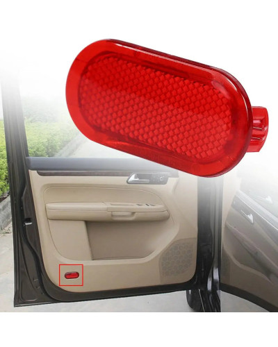 Reflector de Panel embellecedor de puerta Interior de coche, color rojo, para Beetle Caddy Touran, plástico 70x30mm, apto para V