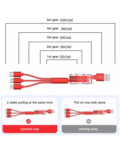 Cable de carga Micro USB tipo C, 3 en 1 para VW Golf multicargador, Tiguan, Jetta, Transporter, Passat, GTI, Polo, Touran, Sciro