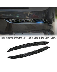 Tiras reflectoras de parachoques trasero, accesorio para VW Golf 8 MK8, RLine 2020-2022, Exterior, 2 piezas