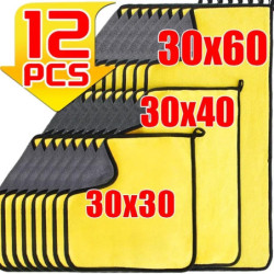 1~12Pcs Car Cleaning Cloth...