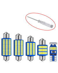 Guantera de lectura delantera y trasera para coche VW Tiguan MK1, luz LED de 6 piezas para decoración de maletero, accesorios de