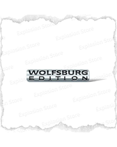 Pegatina de rejilla delantera de coche, decoración de Metal, Logo edición wolfburg, emblema para maletero trasero, VW Tiguan Gol