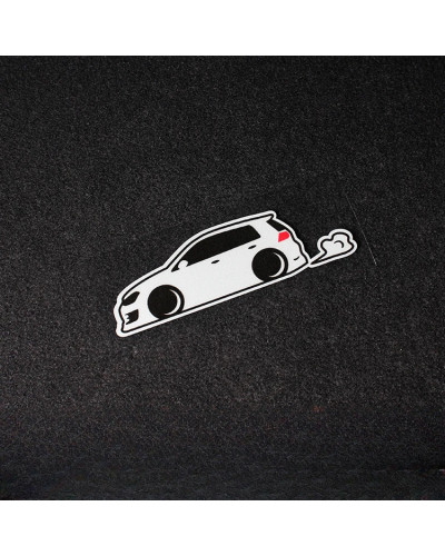 Amo mis pegatinas de dibujos animados para coche Volkswagen, VW Golf 4 5 6 7 TSI TCR GTD GTI MK4 MK5 MK3 MK2 MK7 Passat B6 B7 B5