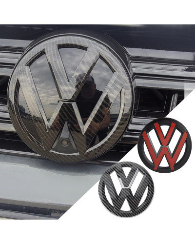 Cubiertas de la tapa del emblema delantero del coche, pegatina con logotipo para Volkswagen VW Jetta 2015, 2016, 2017, 2018, acc