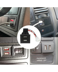 Adaptador de cargador USB Dual para coche, enchufe para Volkswagen, VW T5, Transporter 2003-2009