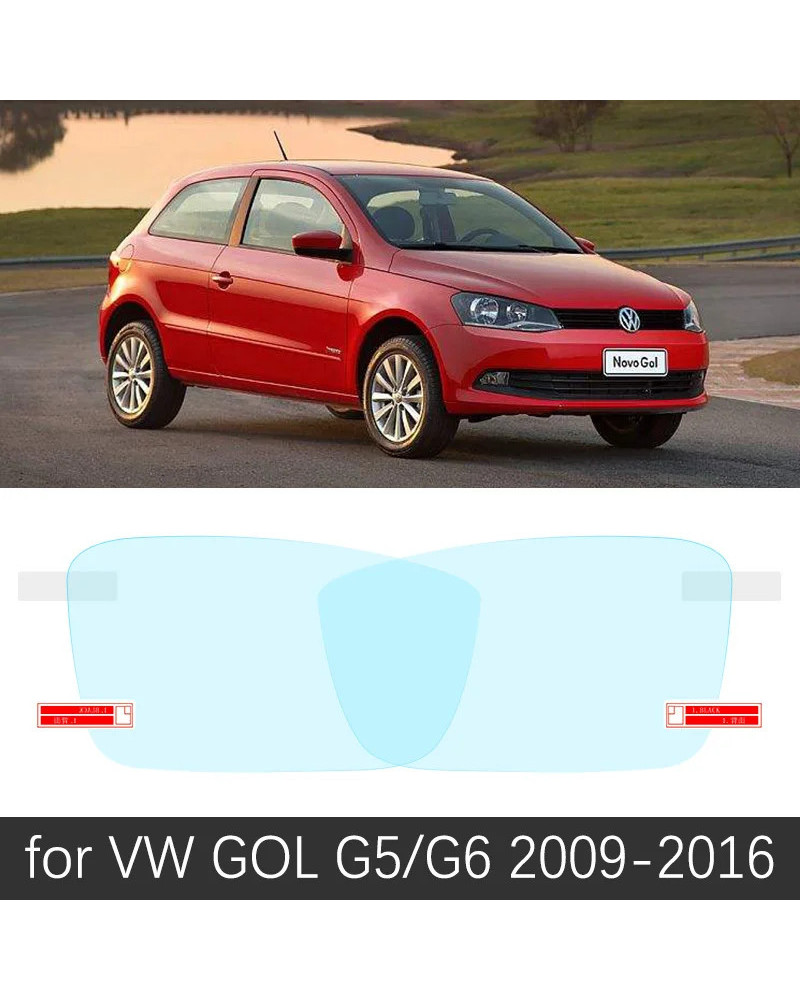 Película antiniebla para espejo retrovisor, accesorios de limpieza a prueba de lluvia, antiniebla, para Volkswagen VW Gol G5 G6 