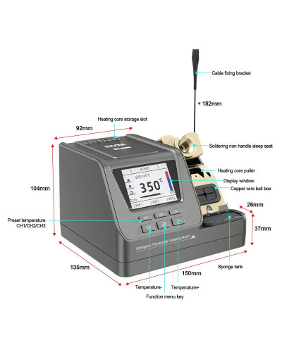 GVM H3 T210/T245/T115 Handle Available 3 in1 High Voltage 80W Intellig