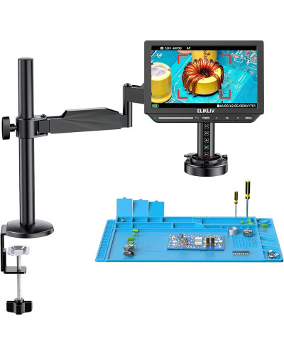 Elikliv EM4K-AF Flex 10.1'' Autofocus Digital Microscope 4K Soldering 