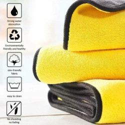 1~12Pcs Car Cleaning Cloth Polyester Fiber Cleaning Towels Drying Cloths Thickened Window Glass Washing Towel Auto Wash Supplies