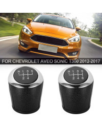 Perilla de palanca de cambios MT para coche, cabezal de palanca de 5 y 6 velocidades para Chevrolet Aveo Sonic T300 2012-2017, a