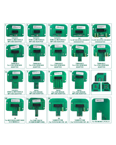 Latest LED BDM Frame With 22PCS Adapter Full Sets BDM Table For KTAG K