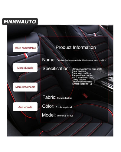 MNMNAUTO-funda de asiento de coche para Chevrolet Trailblazer Orlando Equinox Colorado, accesorios para automóviles, Interior 1