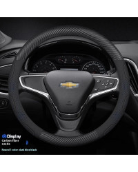 Cubierta de microfibra de carbono para volante de coche, accesorios para Chevrolet Cruze Bolt Aveo Spark Onix capti Cavalier