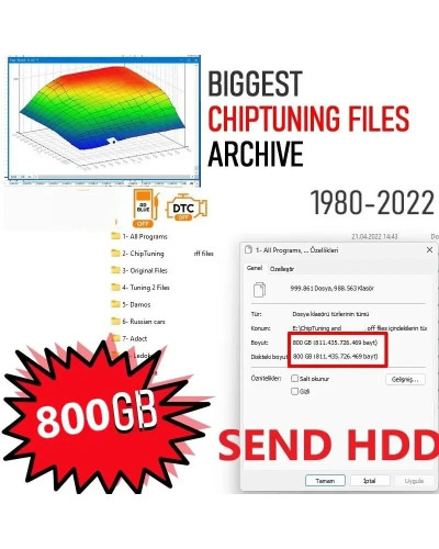 Newest Ecu Softwares 800GB 2023 Chip Tuning Files Over 200.000 Moded S