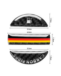 Cubierta de tapa de tanque de combustible de fibra de carbono, pegatina decorativa para VW Passat Volkswagen Tiguan t-roc Golf J