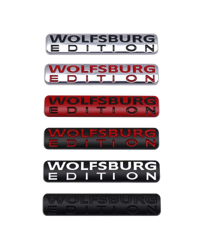 Pegatina de emblema de maletero trasero de coche edición wolfburg para Volkswagen Passat VW Golf Jetta Touareg Tiguan Polo CC Au