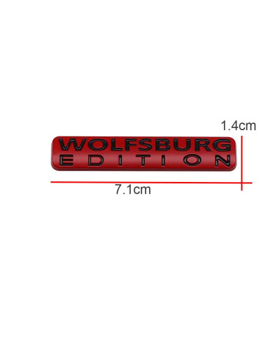 Pegatina de emblema de maletero trasero de coche edición wolfburg para Volkswagen Passat VW Golf Jetta Touareg Tiguan Polo CC Au