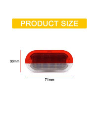 Luz LED blanca y roja para colocar debajo de la puerta, iluminación de cortesía para VW Golf 3/4 Beetle Jetta Bora Polo Sharan V