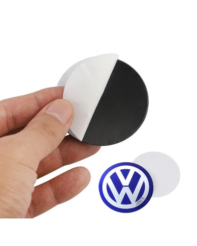 Pegatinas de tapa de cubo de rueda con emblema de coche, 4 piezas, 56mm, para VW GTI R Line Polo Golf Passat Scirocco Tiguan Jet