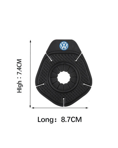 Almohadilla de limpiaparabrisas para coche, cubierta protectora de silicona con agujero inferior para Volkswagen VW Golf GTI Pas