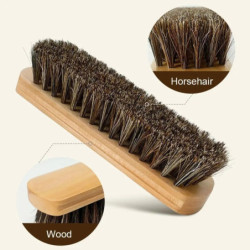 Soft Horsehair Leather Cleaning Brush Genuine Horsehair Detailing Brush Car Interior Detailing Tool For Car Cleaning And Washing