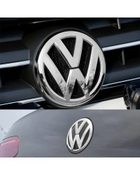 Logotipo Original de la rejilla del radiador delantero del coche, insignia de la tapa del maletero, pegatina para Volkswagen VW 