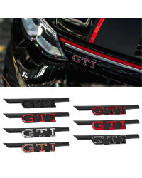 ABS GTI R Logo Car Front Grill Auto Emblem, insignia de repuesto, pegatina, accesorios para Volkswagen VW Golf 8 Rline MK 8 Polo