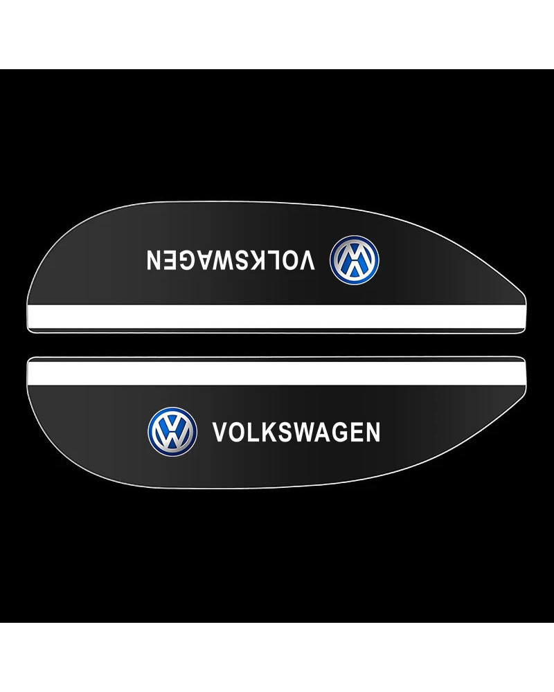 Protector de espejo retrovisor transparente para coche, cubierta de visera de cejas para lluvia, 2 piezas, para Volkswagen, VW, 