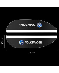 Protector de espejo retrovisor transparente para coche, cubierta de visera de cejas para lluvia, 2 piezas, para Volkswagen, VW, 