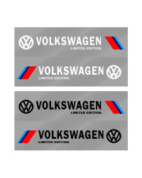 Pegatina para puerta lateral de coche, emblema decorativo para VW Volkswagen R Rline Jetta Golf Polo Beetle CC EOS GTI Passat, 2