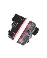 Proyector LED para puerta de coche, luz con logotipo, para VW Touareg 7P Jetta Golf 5 6 7 Sharan 7N Touran Magotan Arteon CC Pas