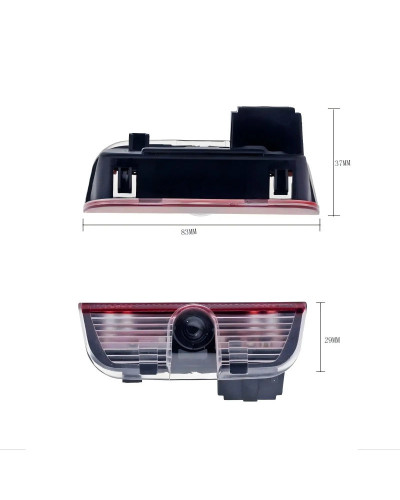 Proyector LED para puerta de coche, luz con logotipo, para VW Touareg 7P Jetta Golf 5 6 7 Sharan 7N Touran Magotan Arteon CC Pas